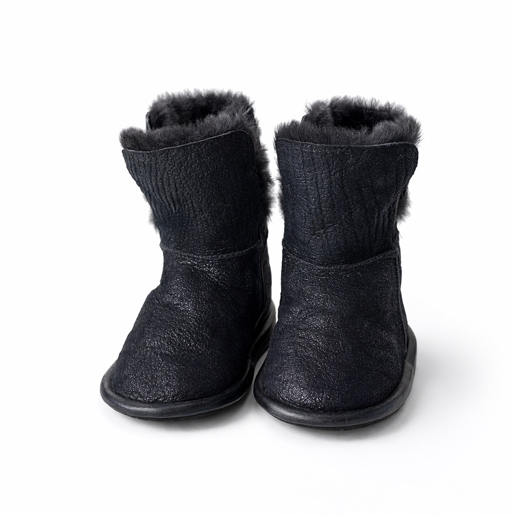 Black Fur-Lined Boots